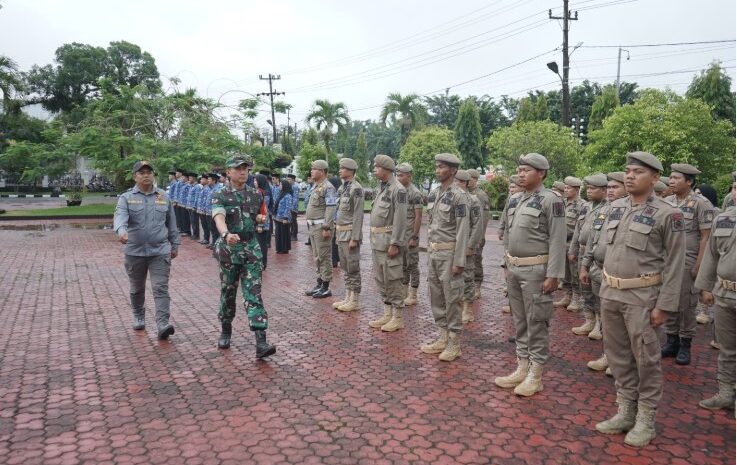  Dandim 0208/Asahan Pimpin Apel Kesiapan Pelaksanaan Pilkada Serentak Tahun 2024