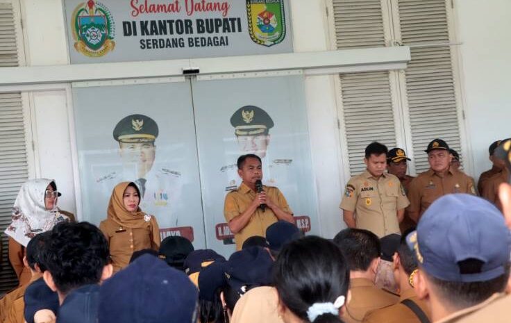  Bupati dan Wabup Sergai Pimpin Apel Gabungan, Bahas Disiplin, Prestasi Daerah, dan Netralitas ASN