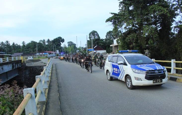  Peleton Reaksi Cepat dan Tim POH Kapolres Morowali Laksanakan Patroli Gabungan