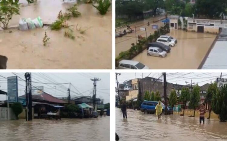  Sungai Deli Meluap, Sejumlah Kawasan Pemukiman dan Jalan Terendam