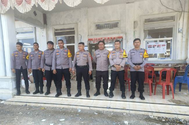  Polres Morowali Siaga 24 Jam Lakukan Pengamanan Kantor PPK