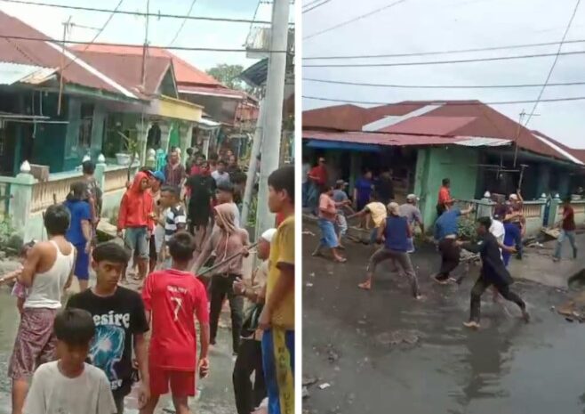  Dua Kelompok Pemuda di Seimati Bentrok Gegara Pemasangan Plang