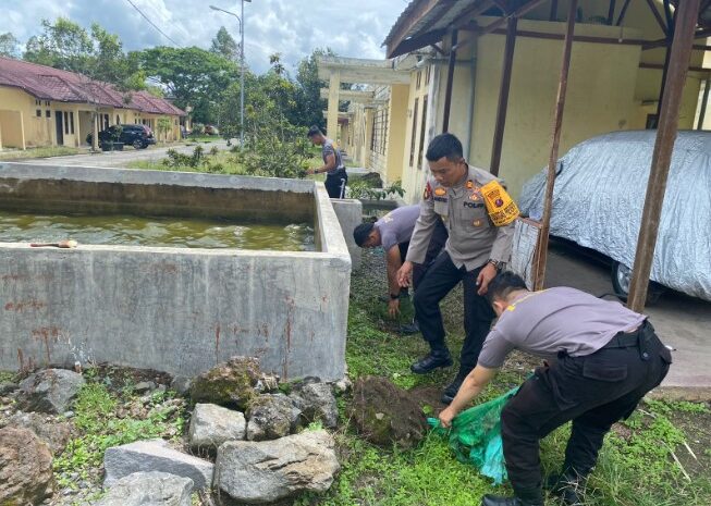  Polres Simalungun Siapkan Program Ketahanan Pangan Dengan Kolam Ikan Lele, Wujud Nyata ASTA CITA Presiden