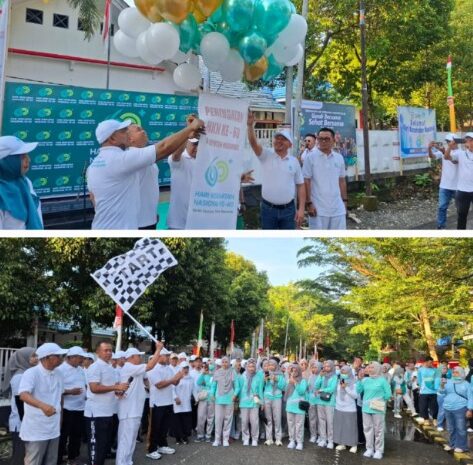  Hut HKN Ke-60, DKPPKB Gelar Jalan Sehat di Kabupaten Morowali