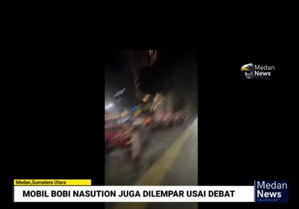  Polisi Kecolongan Paslon Gubsu-Wagubsu Dilempari Usai Debat, Polda Sumut Respon Cepat  Usut Pelaku