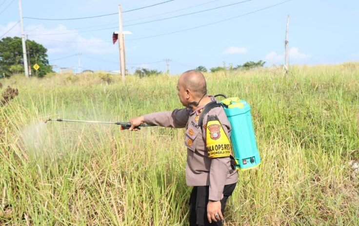  Polres Morowali Gelar Kerja Bakti Pemanfaatan Lahan Dukung Ketahanan Pangan Nasional