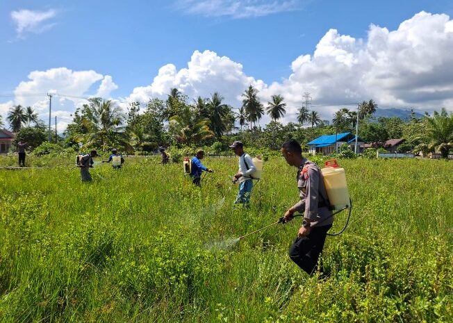  Polres Morowali Buka Lahan Produktif untuk Dukung Program Ketahanan Pangan Nasional