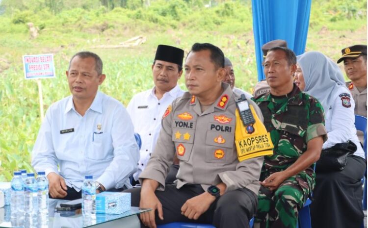  Polres Tanjung Balai Hadiri Launching Gugus Tugas Dukung Ketahanan Pangan