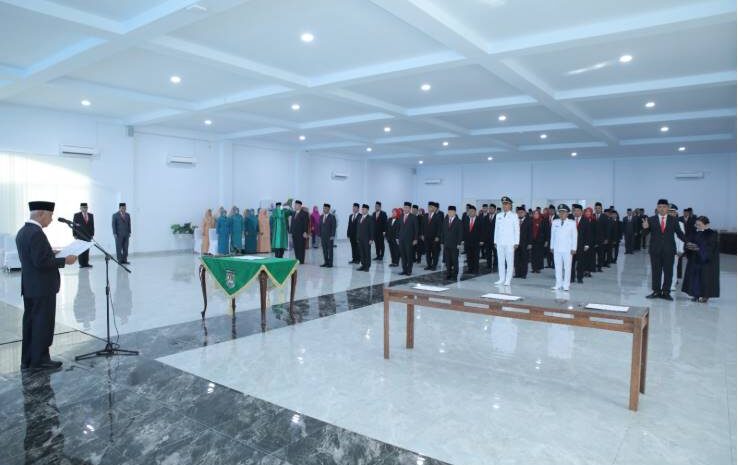  Bupati Asahan Pimpin Pelantikan Dan Pengambilan Sumpah/Janji 5 Jabatan Pimpinan Tinggi Pratama