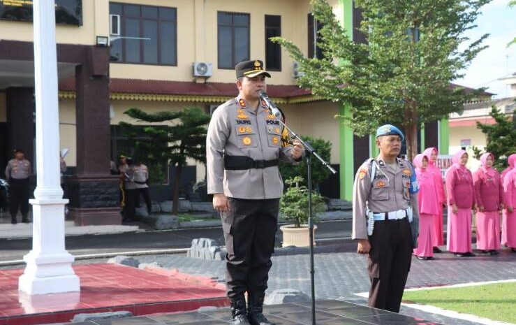  Kapolres Batubara Pimpin Sertijab Kasat Lantas, Purna Bakti 2 Personil dan 1 ASN