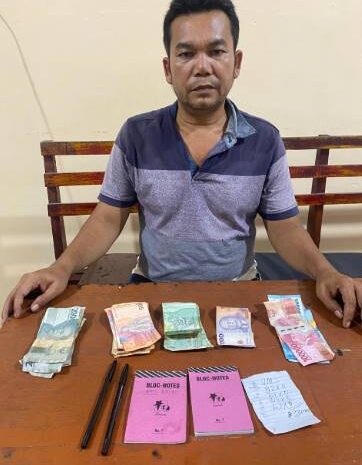  Polsek Bosar Maligas Ungkap Praktik Perjudian Togel Hongkong di Warung Warga