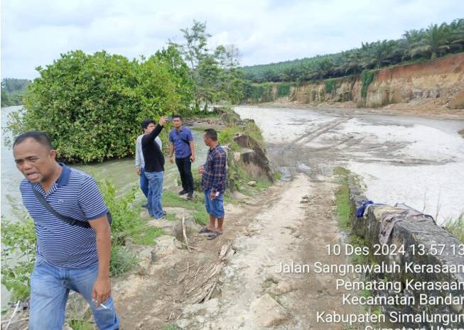  Satreskrim Polres Simalungun Selidiki Tangkahan Batu Padas di Kebun PTPN IV Dosin