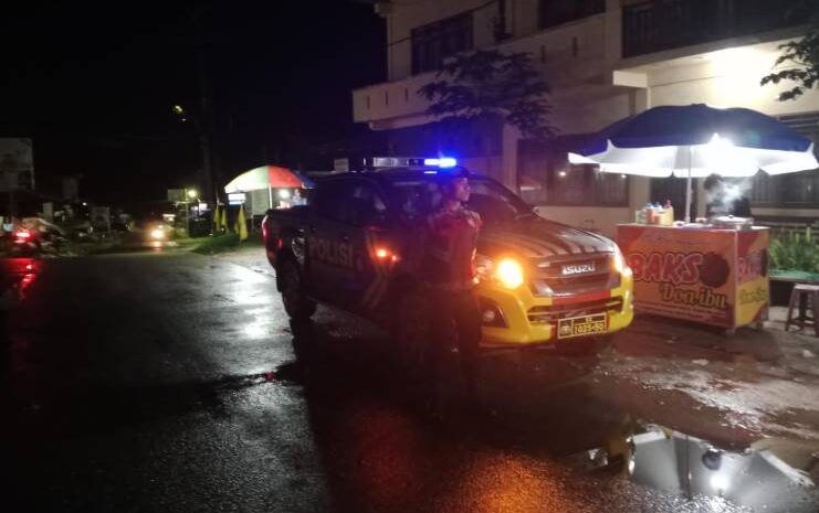  Walau Cuaca Hujan Gerimis, Tak Surutkan Semangat Personil Polres Pakpak Bharat Ciptakan Kamtibmas Kondusif