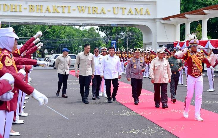  Presiden Prabowo Disambut Meriah di Pembukaan Apel Kasatwil Polri 2024