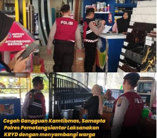  Cegah Gangguan Kamtibmas, Samapta Polres Pematangsiantar Laksanakan KRYD