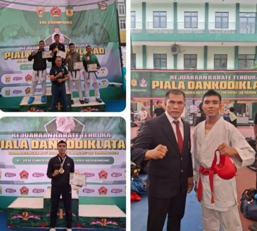  Bripda Yazid Purba Sumbang Emas untuk Polda Sumut di Kejuaraan Karate Dankodiklatad 2024