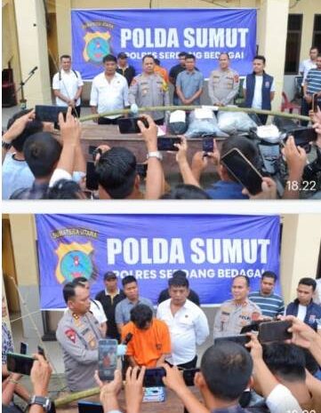  Sat Reskrim Polres Sergai Gelar Press Release Kasus Siswi Pelajar SMP Ditemukan Tidak Bernyawa Dalam Karung