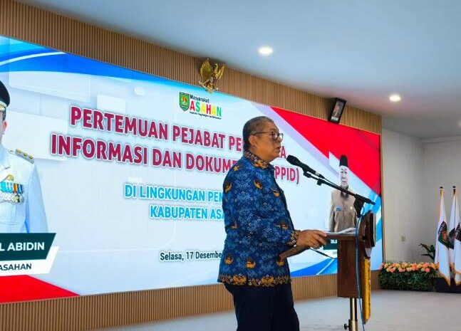  Sekda Asahan Buka Pertemuan Pejabat Pengelola Informasi dan Dokumentasi