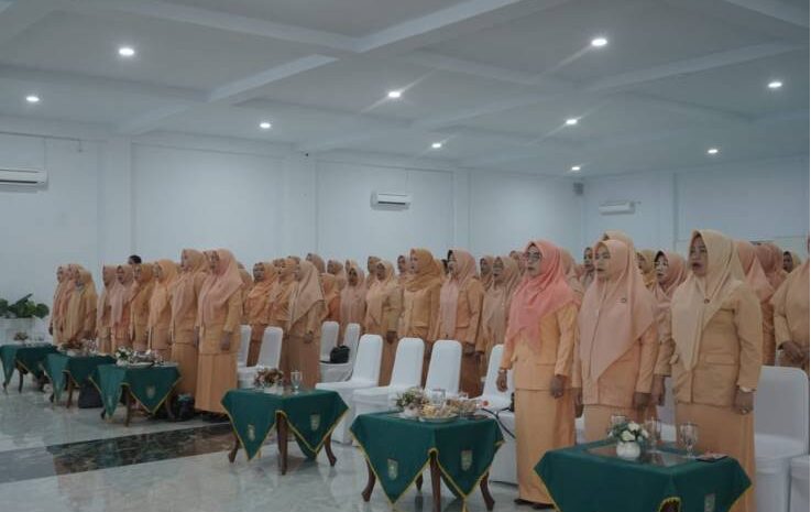  Rakor DWP Asahan Usai Juara Pelaporan E Reporting Tingkat Provinsi