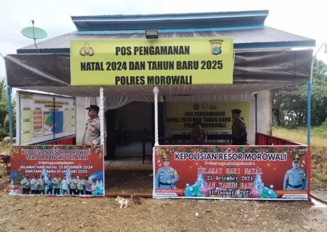  Polres Morowali Siapkan 2 Pos Pelayanan dan 5 Pos Pengamanan Nataru 2024/2025