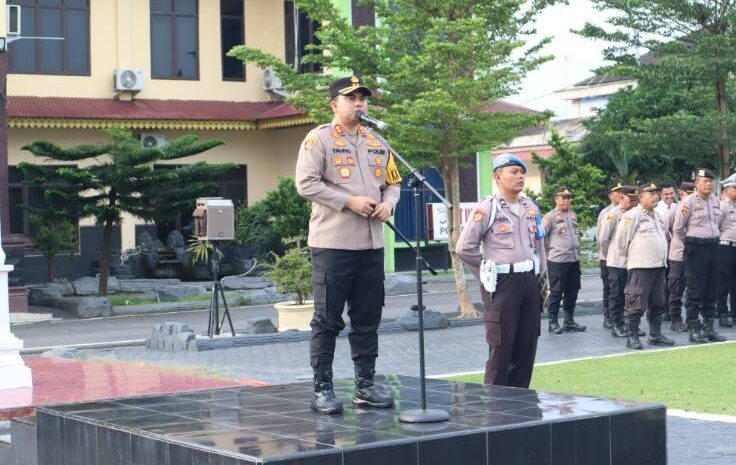  Awal Tahun 2025, Kapolres Batubara Pertama Pimpin Apel KRYD