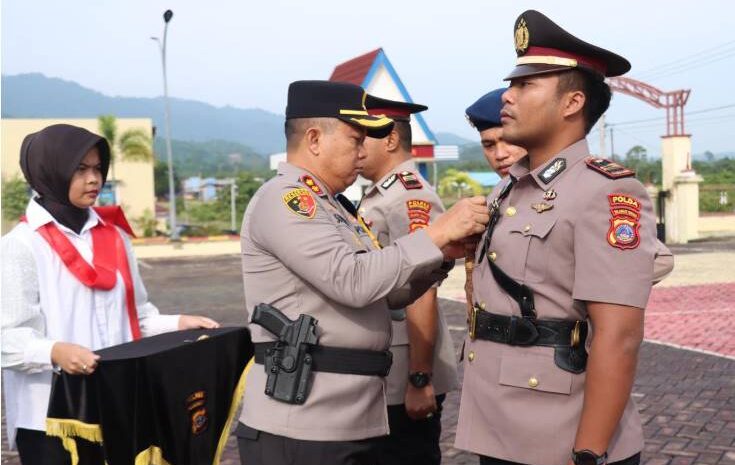  Polres Morowali Gelar Serah Terima Jabatan Kapolsek Wita Ponda