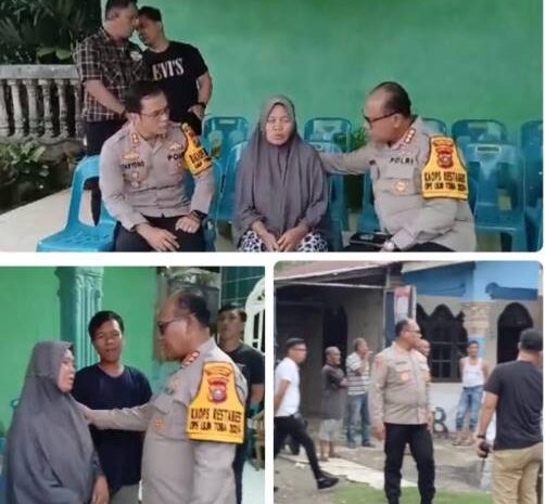  Kapolrestabes Medan Sambangi Nek Asih Yang Jadi Korban Begal, Warga Minta Kapolsek Patumbak Dicopot