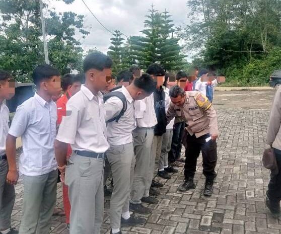  21 orang Pelajar Ditindak Polsek Palipi Usai Ketahuan Bolos Sekolah