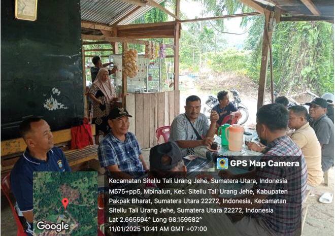  Kapolsek Sukaramai Koordinasi Dengan Pemerintah Desa Terkait Program Ketapang