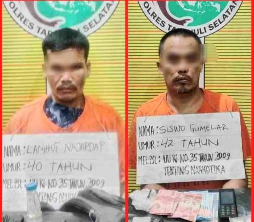  Satres Narkoba Polres Tapsel Sukses Bekuk Dua Pengedar Sabu
