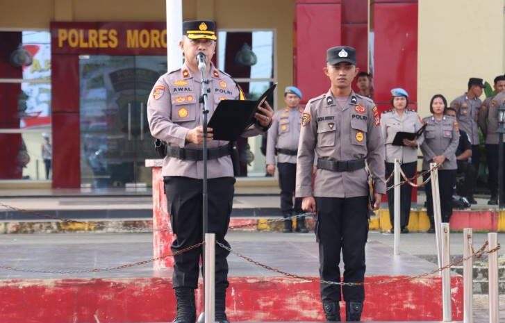  Polres Morowali Gelar Upacara Peringatan Hari Kesadaran Nasional 17 Januari 2025