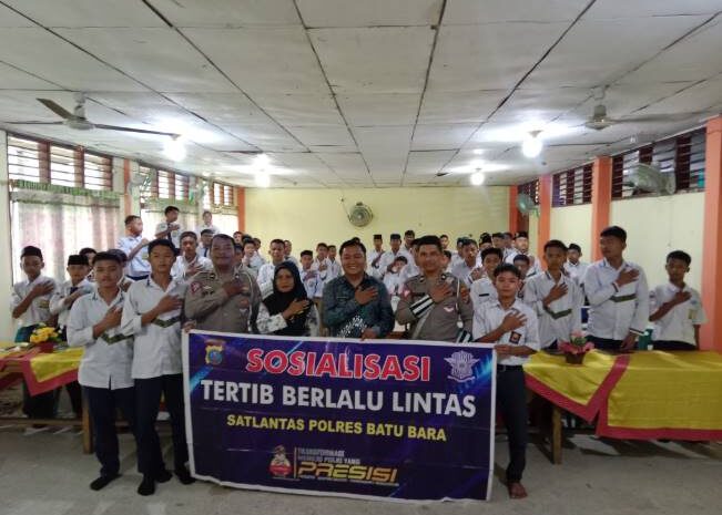  Police Goes To School, Satlantas Polres Batubara Tanamkan Disiplin Lalu Lintas Sejak Dini