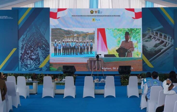  Presiden Prabowo Subianto Resmikan PLTA Asahan 3