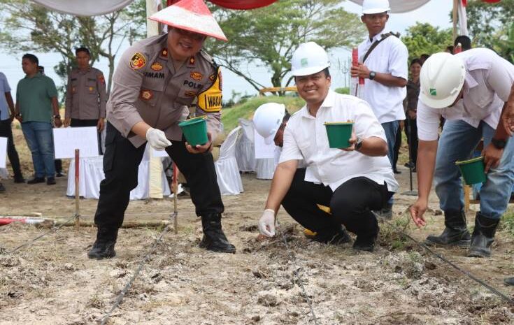  Dukung Program Asta Cita, Polres Batubara & PT PP Lonsum Lakukan Penanaman Jagung Perdana