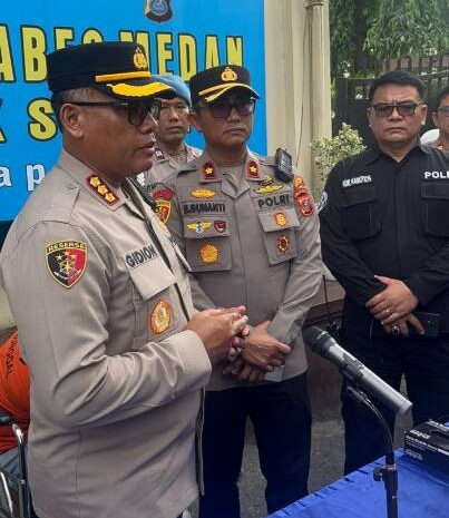  Polsek Medan Sunggal Tembak Residivis Pelaku Kejahatan Jalanan