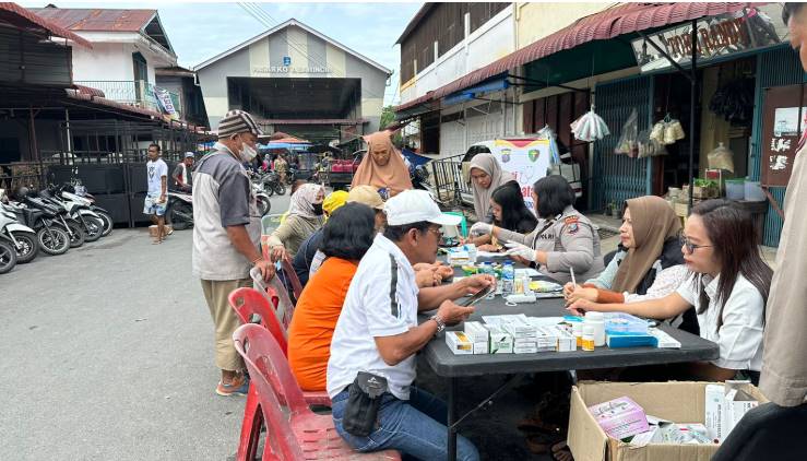  Layani Warga, Polres Sibolga Gelar Pemeriksaan Kesehatan Gratis