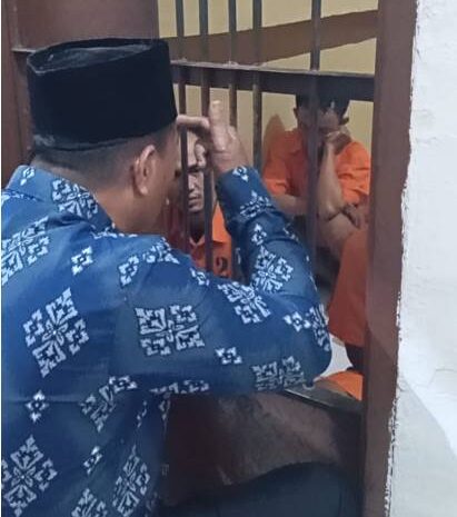  Berikan Binrohtal Kepada Tahanan di RTP, Polres Sibolga Datangkan Penceramah