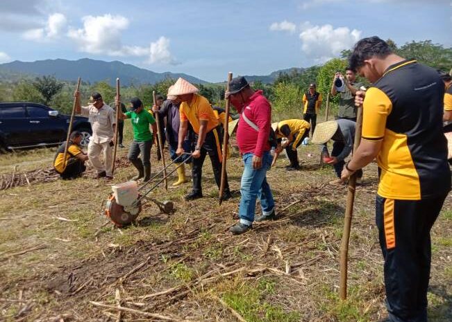  Polres Pakpak Bharat Kembali Tanam Benih Jagung, Apresiasi Masyarakat Dukung Program Ketapang