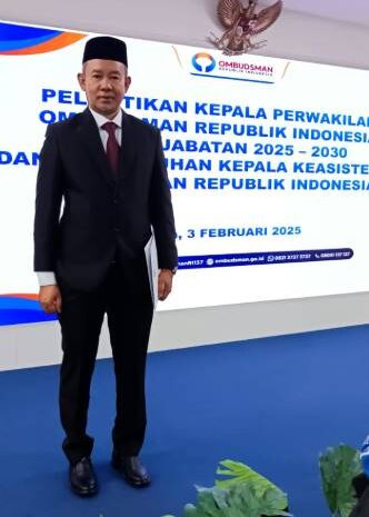 Herdensi Dilantik Jadi Kepala Perwakilan Ombudsman RI Provinsi Sumut