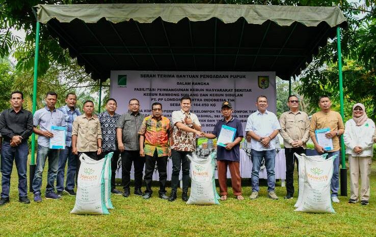  Wakil Bupati Serdang Bedagai Hadiri Serah Terima Bantuan Pupuk dari PT. PP Lonsum