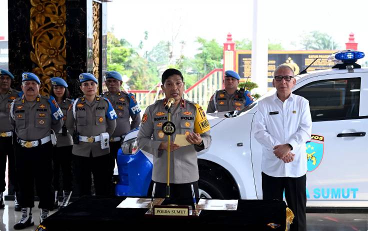  Pemprov Sumut Serahkan Hibah Mobil Dinas untuk Polda Sumut, Ini Kata Wakapolda Sumut