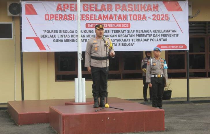  Kapolres Sibolga Irup Ops Keselamatan Toba 2025, Upaya Tingkatkan Disiplin Masyarakat