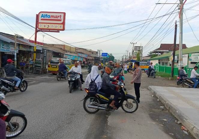  Polsek Labuhan Ruku Giat Strong Point Pos Padat Pagi
