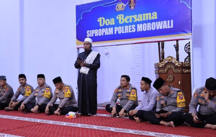  Peringati Malam Nisfu Syaban, Polres Morowali Gelar Doa Bersama dan Yasinan