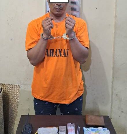  Polres Langkat Tangkap Pengedar Sabu Desa Secanggang