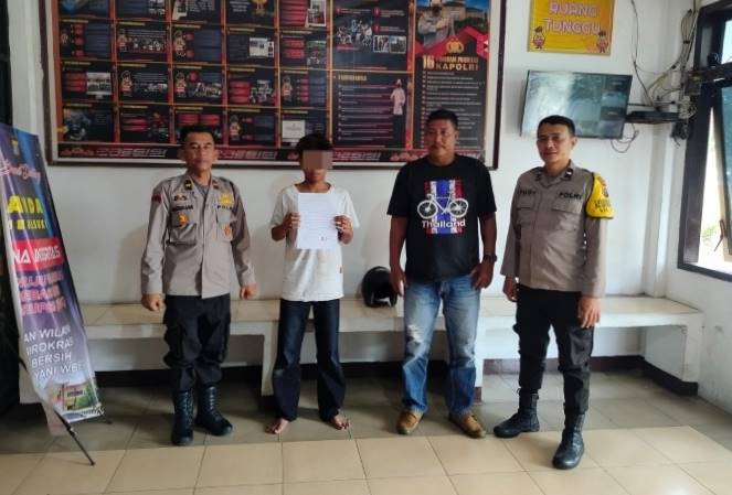  Polsek Siantar Utara Amankan Remaja Saat Tawuran