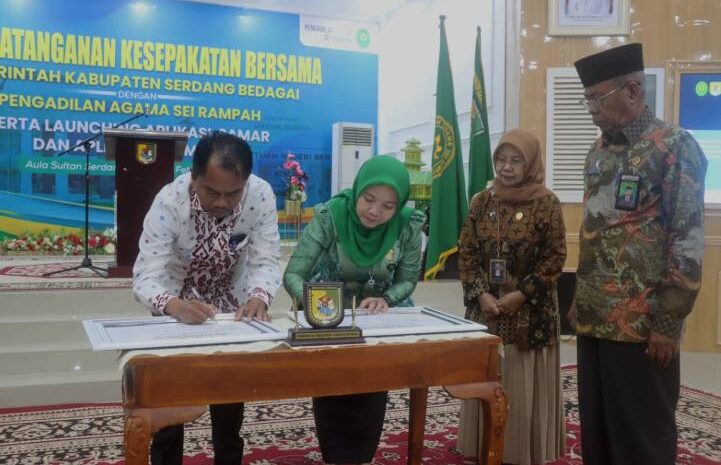  Pemkab Sergai dan PA Sei Rampah Luncurkan SAMAR dan Vitamin-A untuk Pelayanan Lebih Cepat dan Transparan