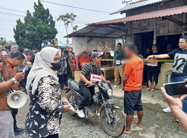  Polsek Sunggal Gelar Rekonstruksi Pembunuhan Matius Ginting