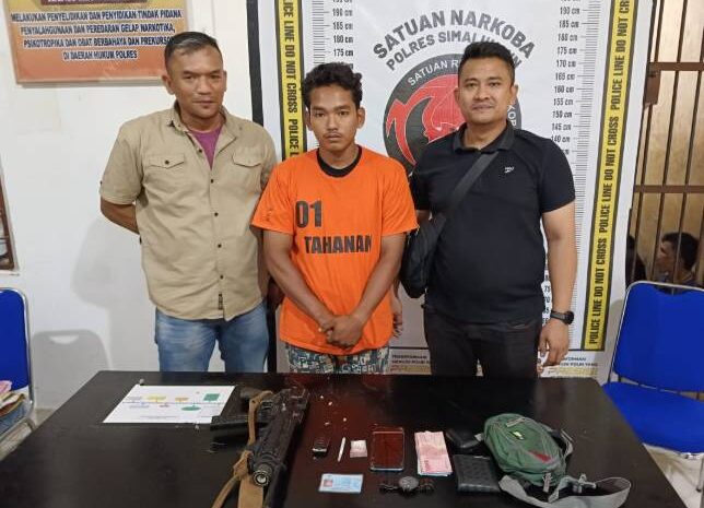 Polsek Bosar Maligas Tangkap Pengedar Narkoba di Huta VII Pambela