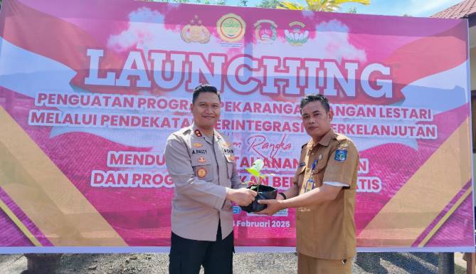  Polres Sibolga Dukung Program Pemerintah Ketahanan Pangan, Ikuti Launching Serentak Program P2L